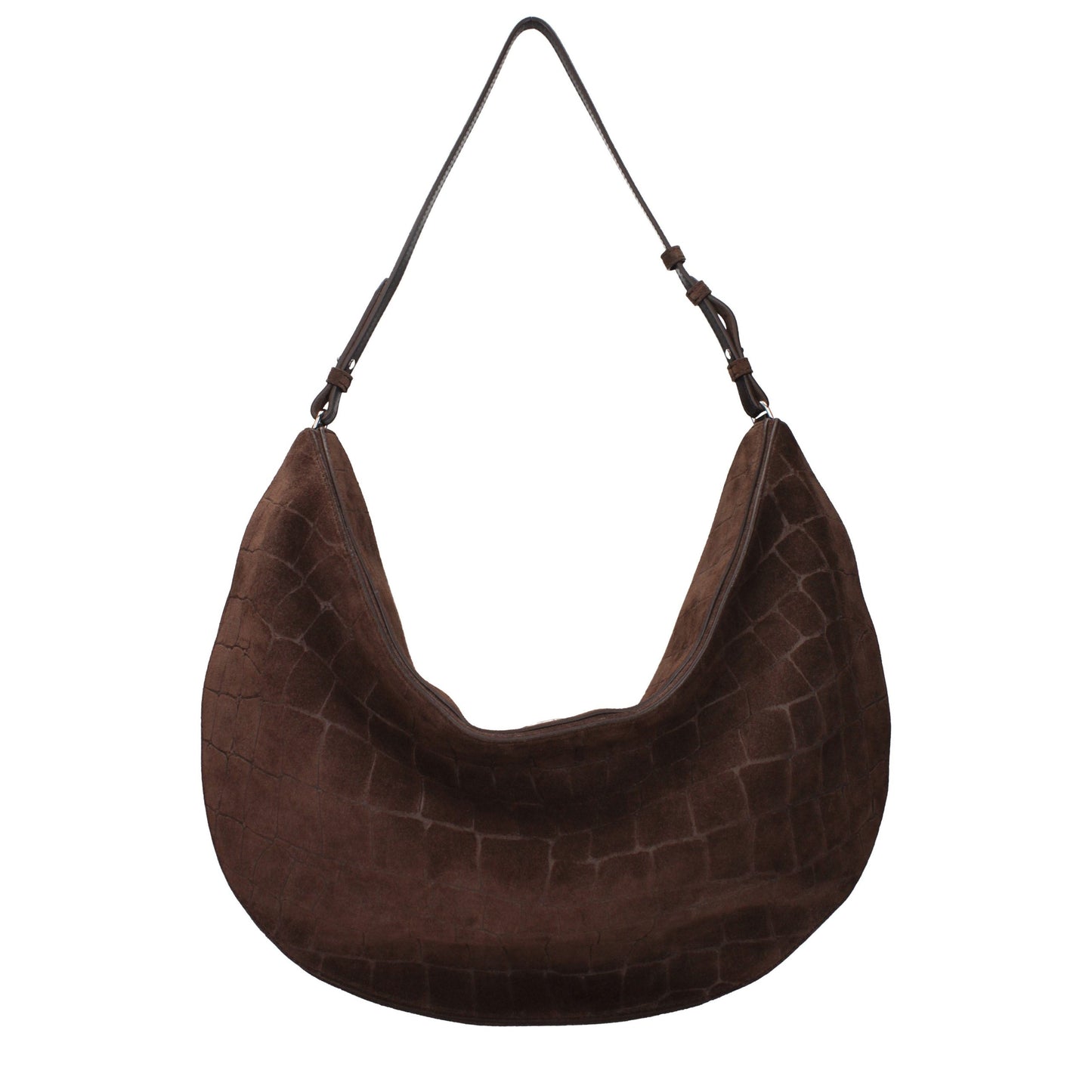 Shoulder Bag by Jacquemus for women in suede leather brown features a effortless sophistication silhouette, secured by a with ample and versatile shoulder-strap & handle for a effortless sophistication finish.