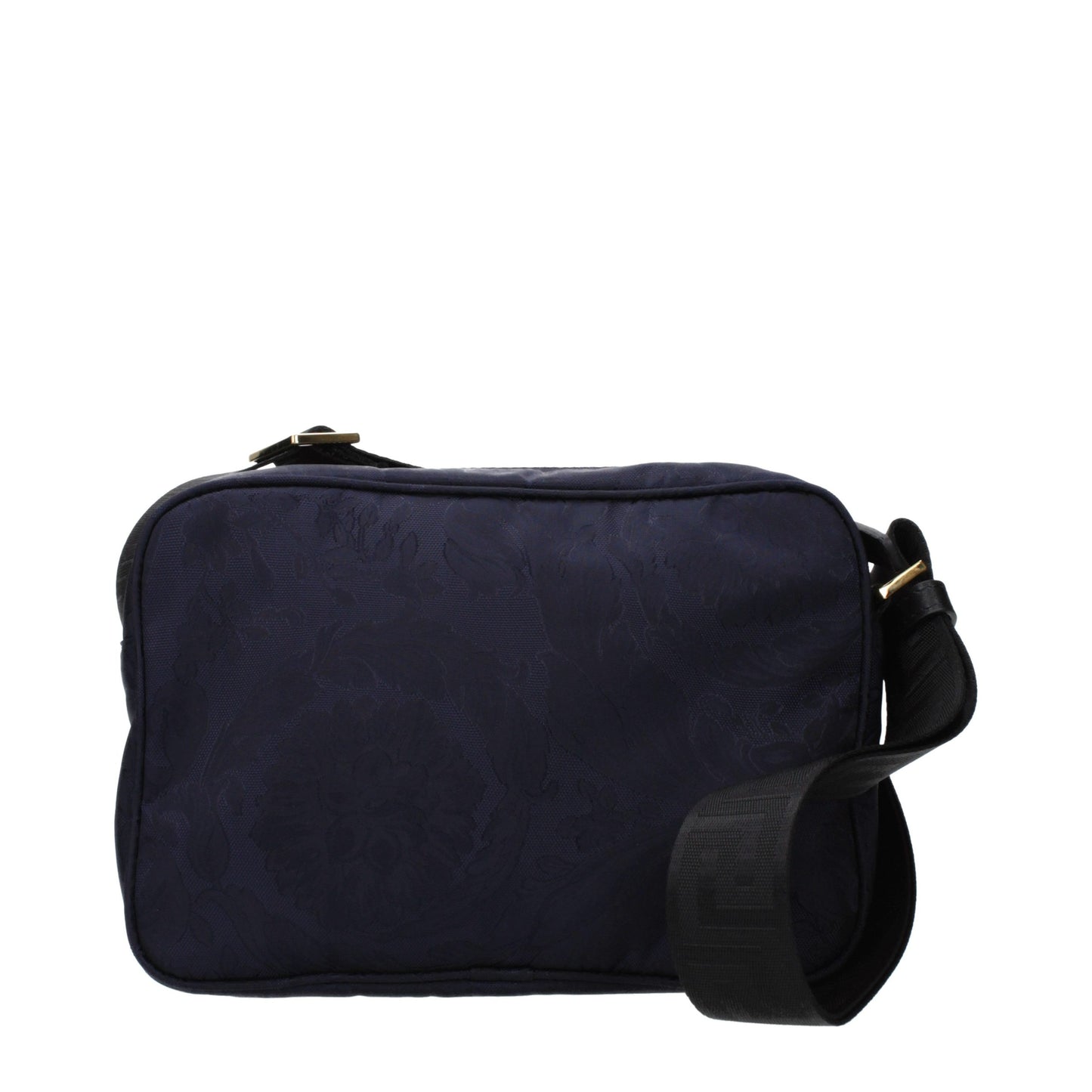Versace Blue Fabric Crossbody Bag
