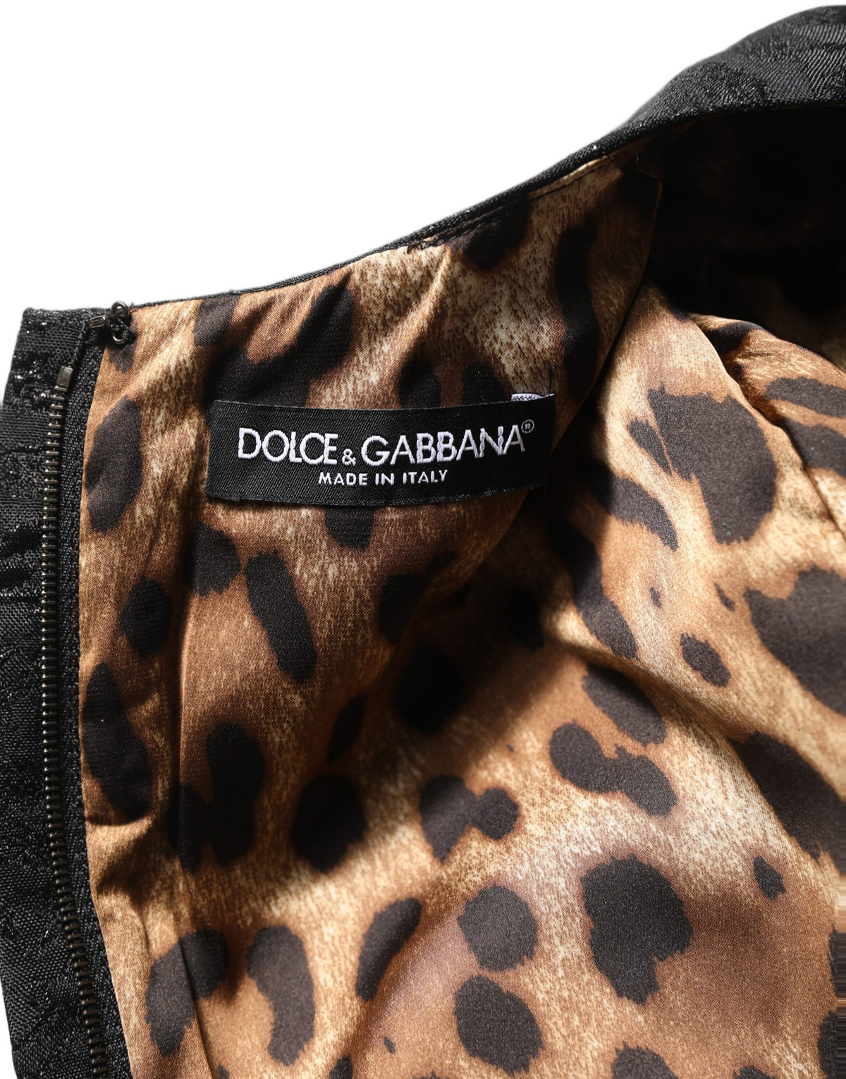 Dolce & Gabbana Women's A Line Flared Wrap Cocktail Short-Sleeve Cotton Viscose Polyester & Elastane Midi Mini Dress - Black Floral Jacquard