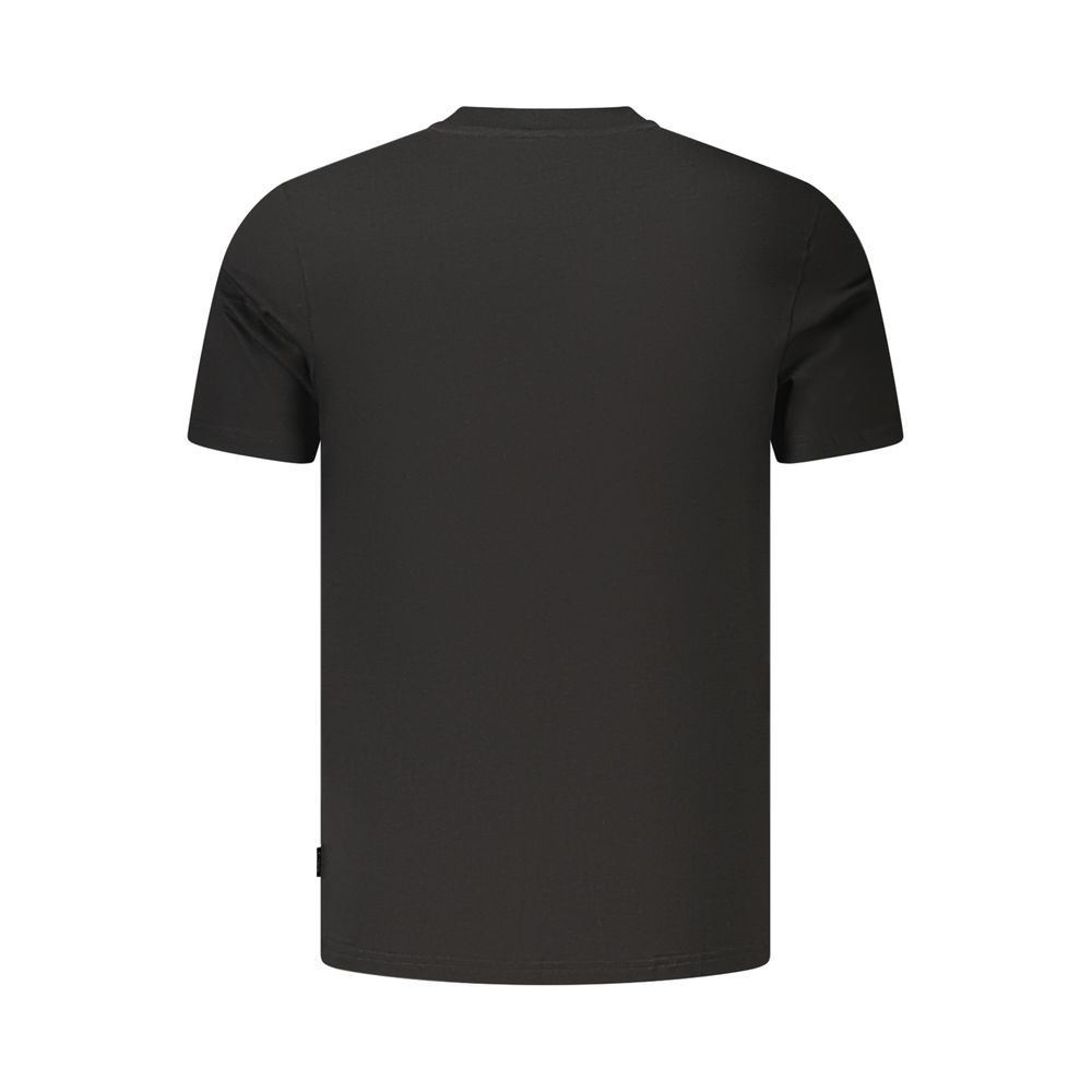Activewear T-Shirt by Fila for men in organic cotton black & print features an ergonomic design with , highlighting a ergonomic length and ergonomic for a high-performance look.