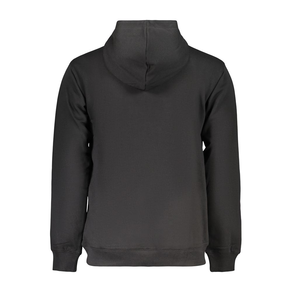 Hooded Sweatshirt Hoodie by Fila for men in organic cotton & polyester black features an avant-garde silhouette, showcasing a sophisticated and detail for a truly avant-garde finish.