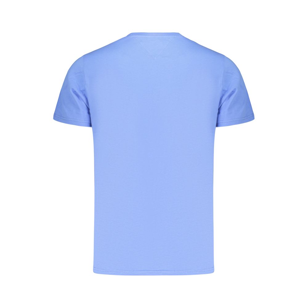 Tommy Hilfiger Men's Crew Neck Cotton Activewear T-Shirt - Azzurro Print
