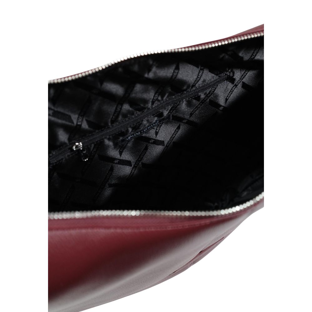 Armani Exchange Polyester Medium Shoulder Evening Handbag - Bordeaux