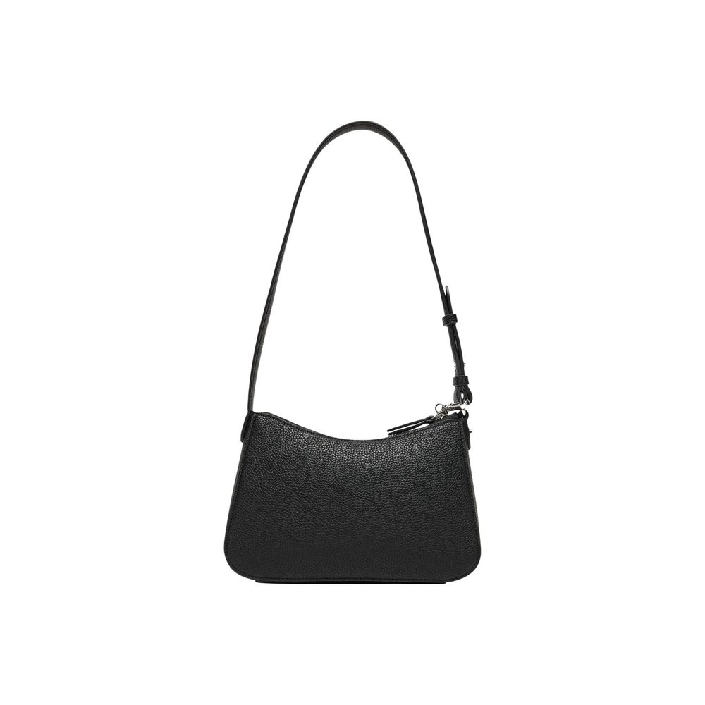 Handbag by Armani Exchange for women in polyester black features a refined silhouette, showcasing a secure , organized external-pockets & cardholder, and versatile adjustable-strap for a refined finish.