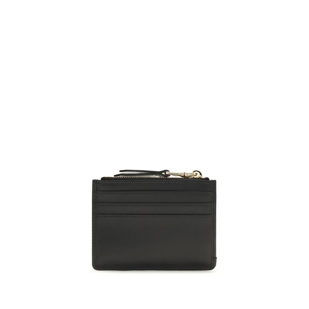 Miu Leather Cardholder Wallet - Black Gold