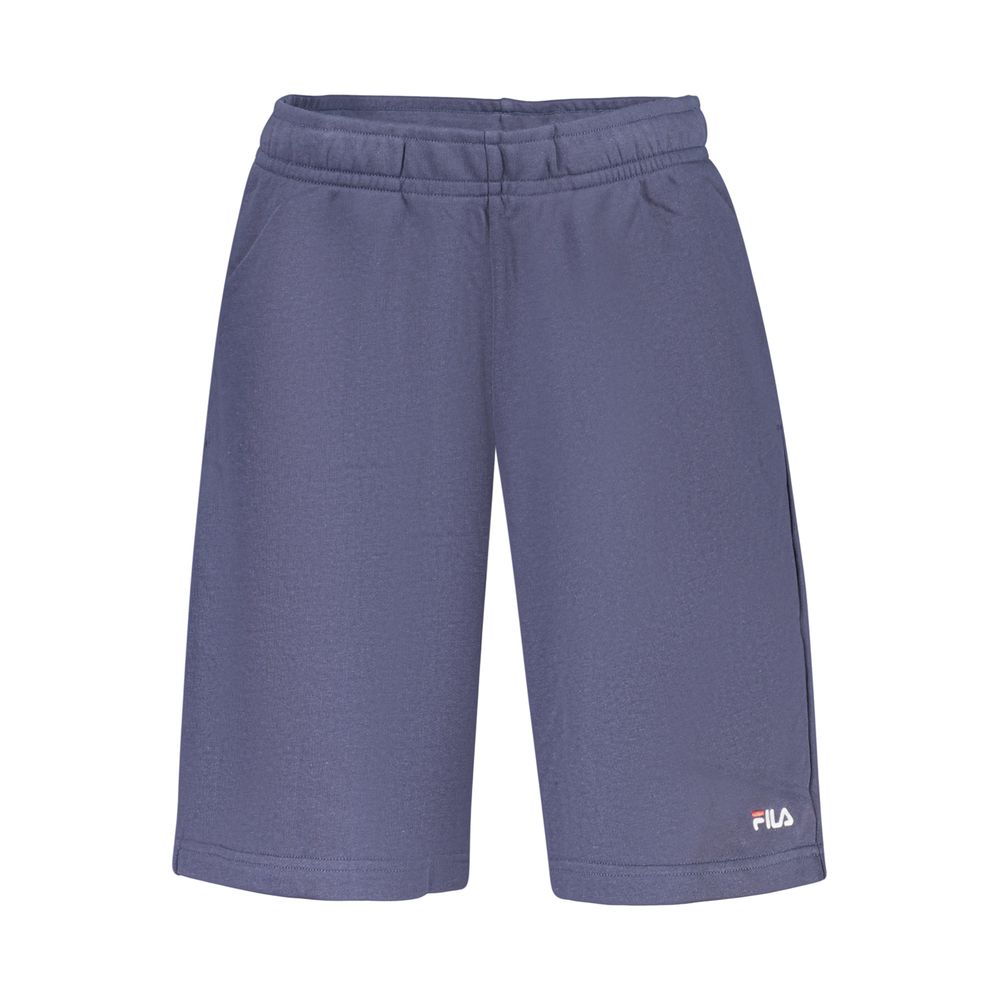 Activewear Shorts by Fila for men in organic cotton & polyester blue features a contemporary silhouette with adjustable-waistband, a contemporary athletic & relaxed-fit, short, and for a contemporary finish.
