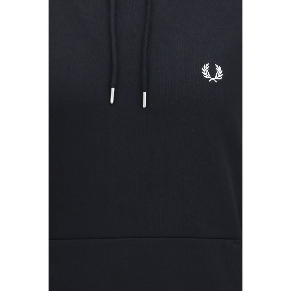 Fred Perry Perry Men's Regular Fit Cotton Sweatshirt Hoodie - Black Signature Striped
