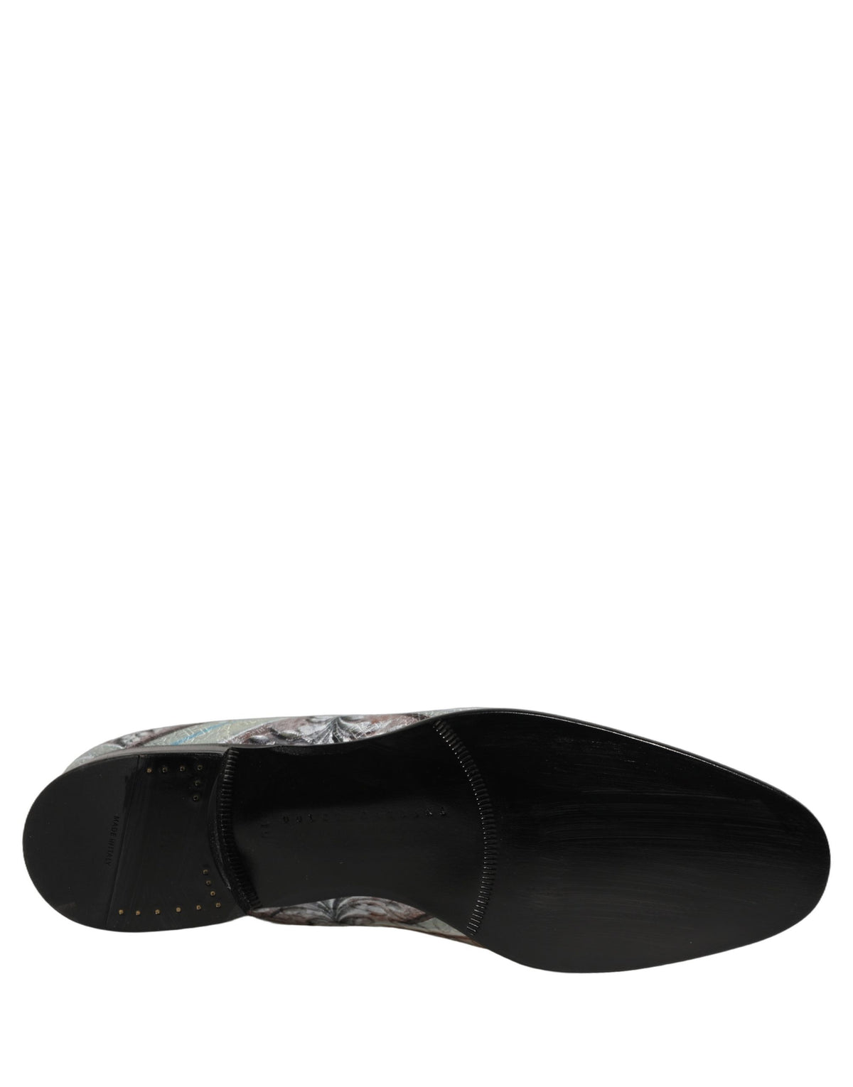 Dolce & Gabbana Men's Leather & Velvet Loafer Slip-On Shoes - Multicolor