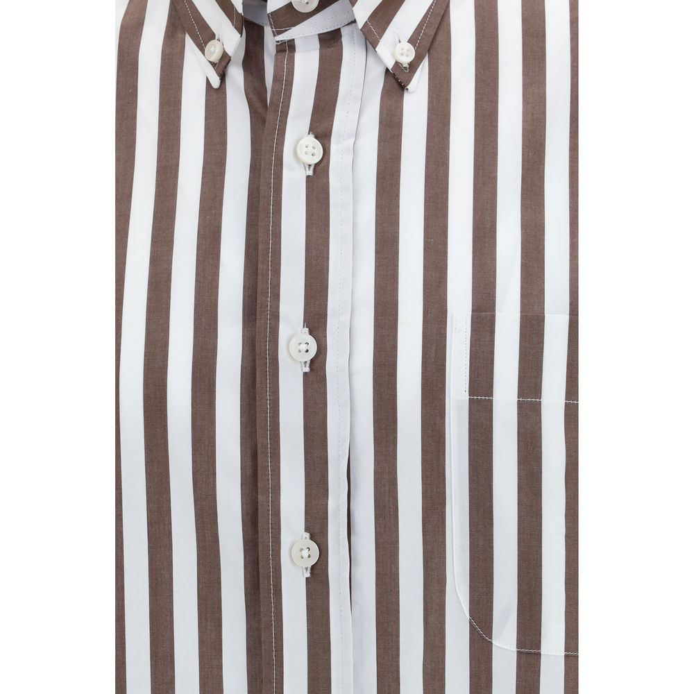 Sebago Brown Cotton Shirt
