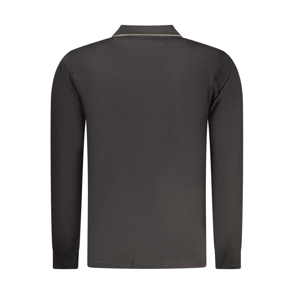 Coveri Moving Black Cotton Mens Polo Shirt