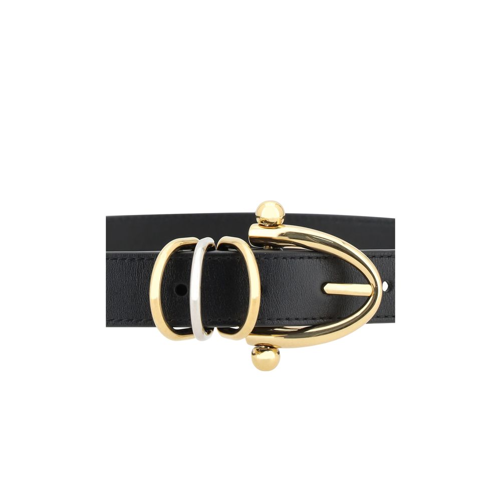 Chloé Bos Taurus Calf Leather Belt - Black
