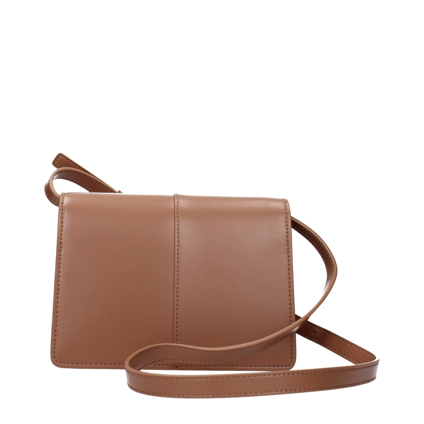 Crossbody Handbag by Karl Lagerfeld for women in polyethylene & polyurethane brown features a transformative elegance silhouette, showcasing a secure , organized , and versatile crossbody-strap & adjustable-strap for a transformative elegance look.