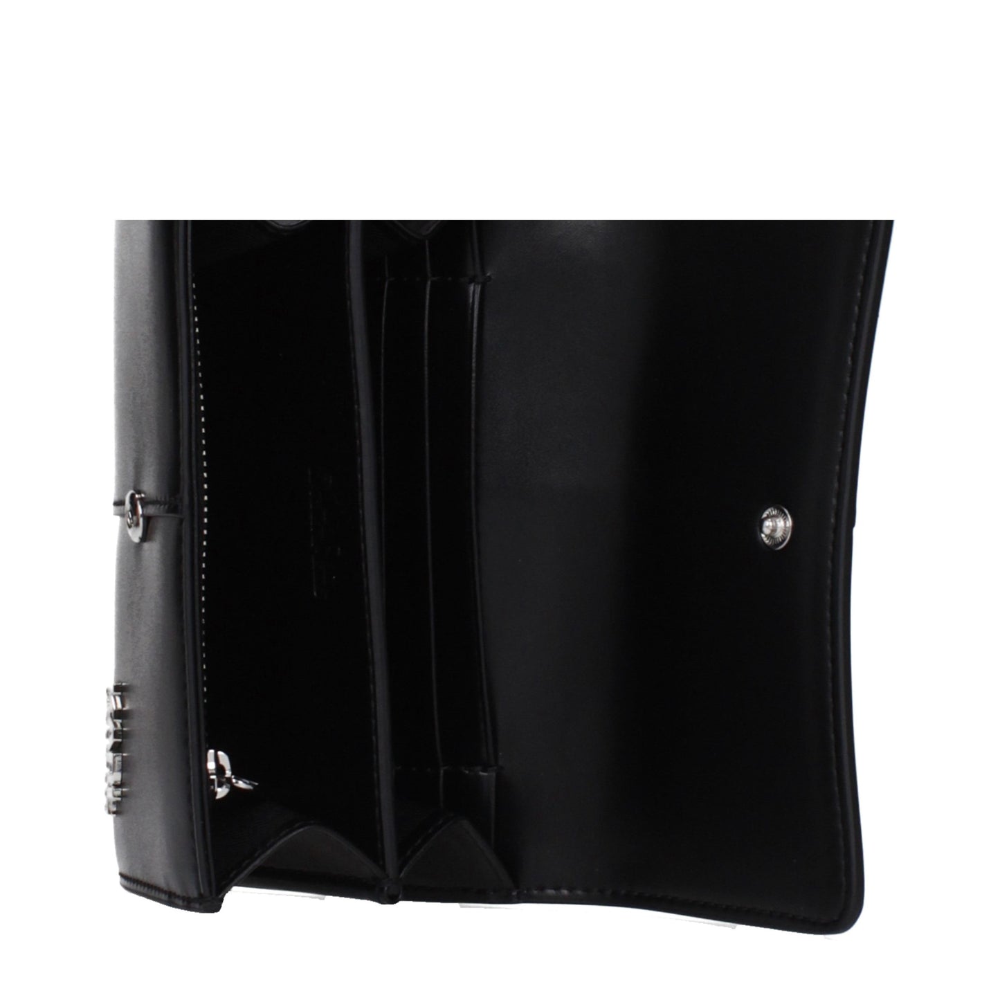 Wallet by Karl Lagerfeld for women in polyethylene & polyurethane black showcases a refined silhouette, artfully detailed with the signature style of the Polyethylene & Polyurethane Wallet and functional .
