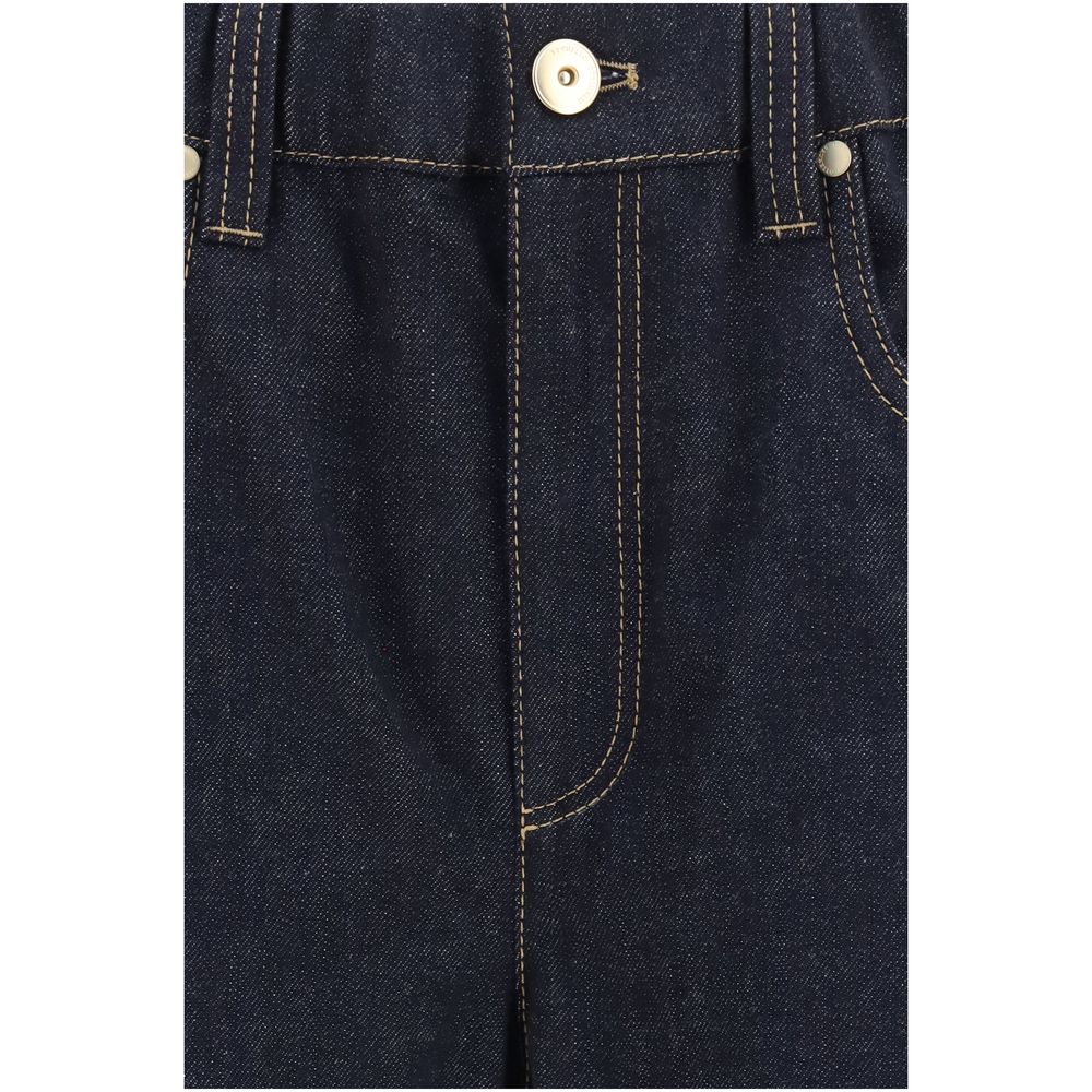 Brunello Cucinelli Blue Cotton Jeans Denim