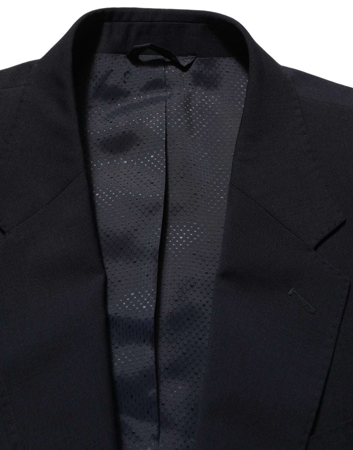Dolce & Gabbana Men's Single Breasted Polyester & Wool Blazer - Black