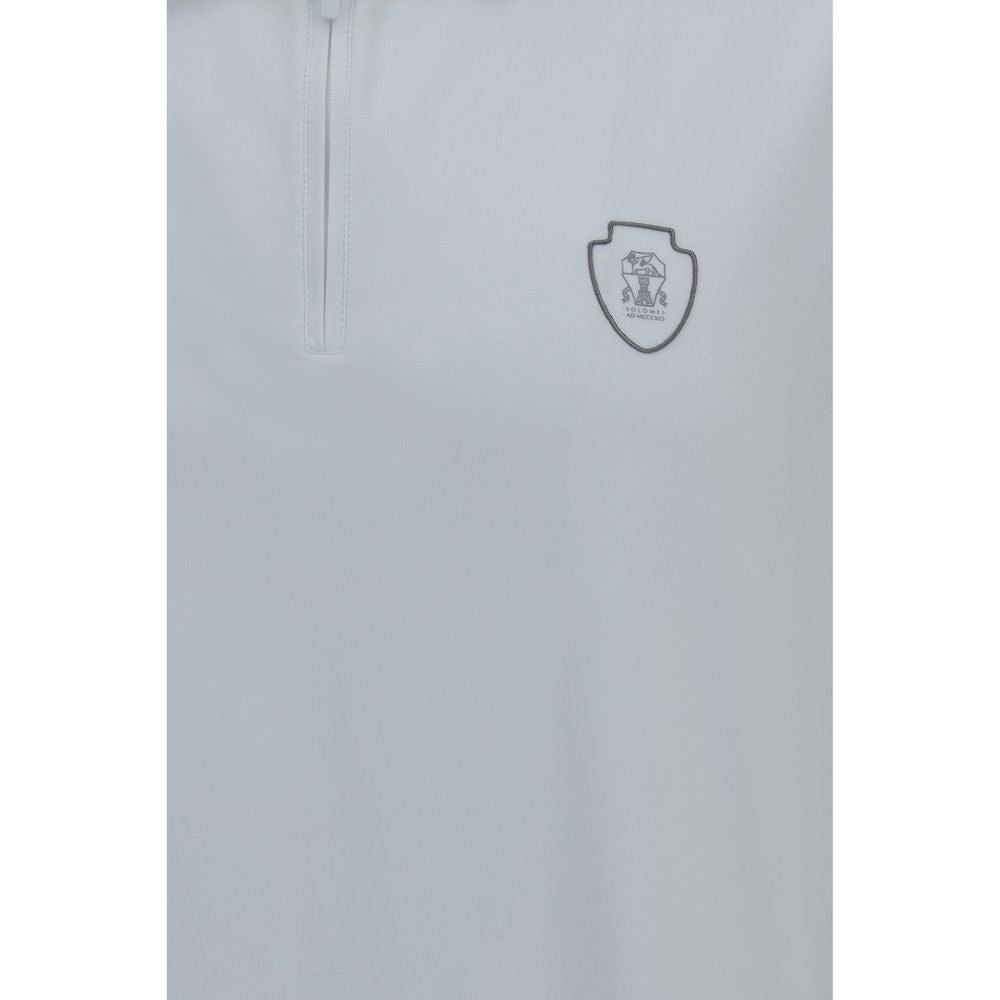 Brunello Cucinelli Men's Regular Fit Short-Sleeve Polyamide & Polyester Polo Shirt - White
