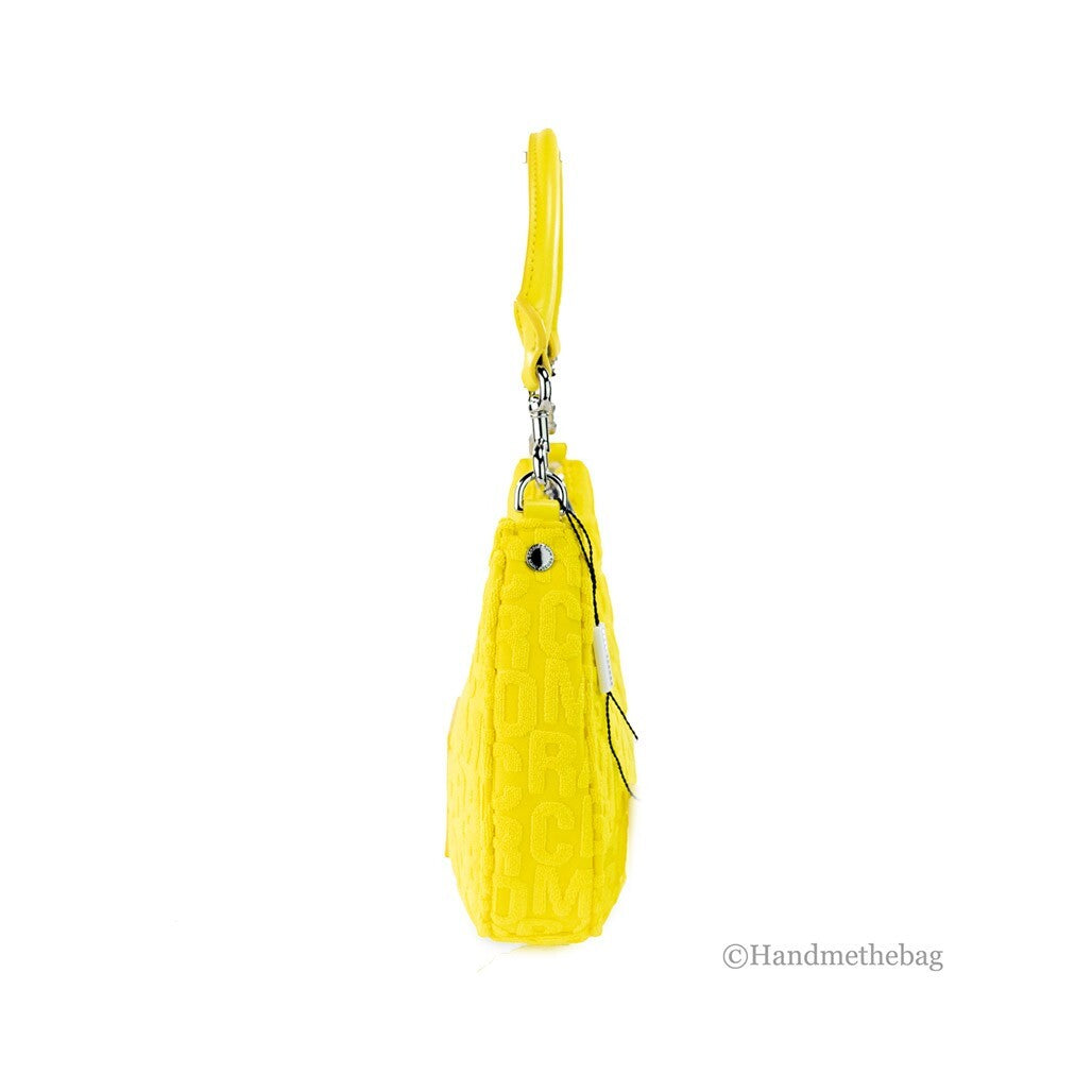 Marc Jacobs Polyester & Nylon Small 2-in-1 Shoulder Crossbody Crescent Hobo Bag - Silver Patterned Signature Monogram