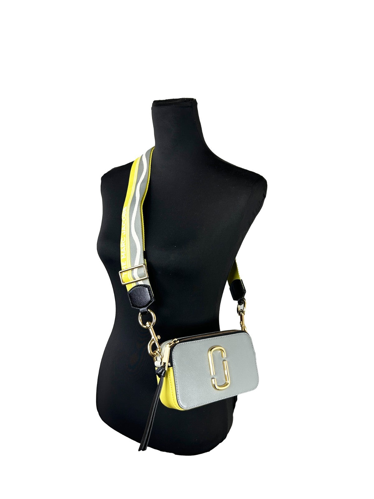Marc Jacobs The Snapshot Canvas Small Crossbody Handbag - Gold
