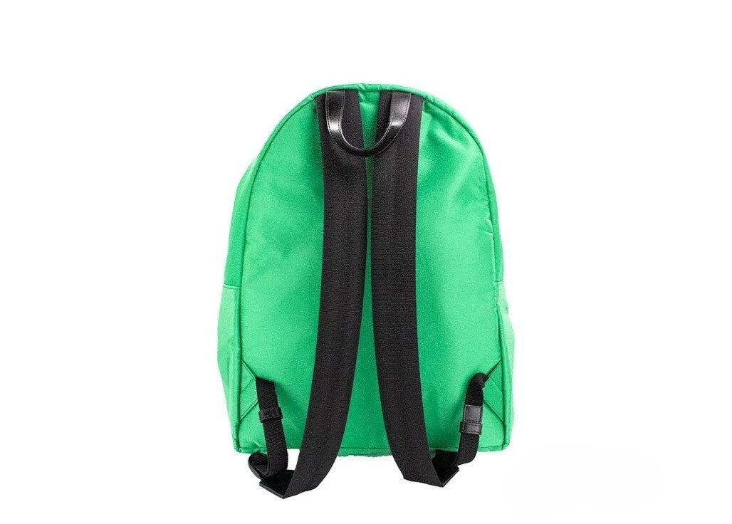 Versace Medusa Nylon Fabric Large Backpack Shoulder Bag - Black Green