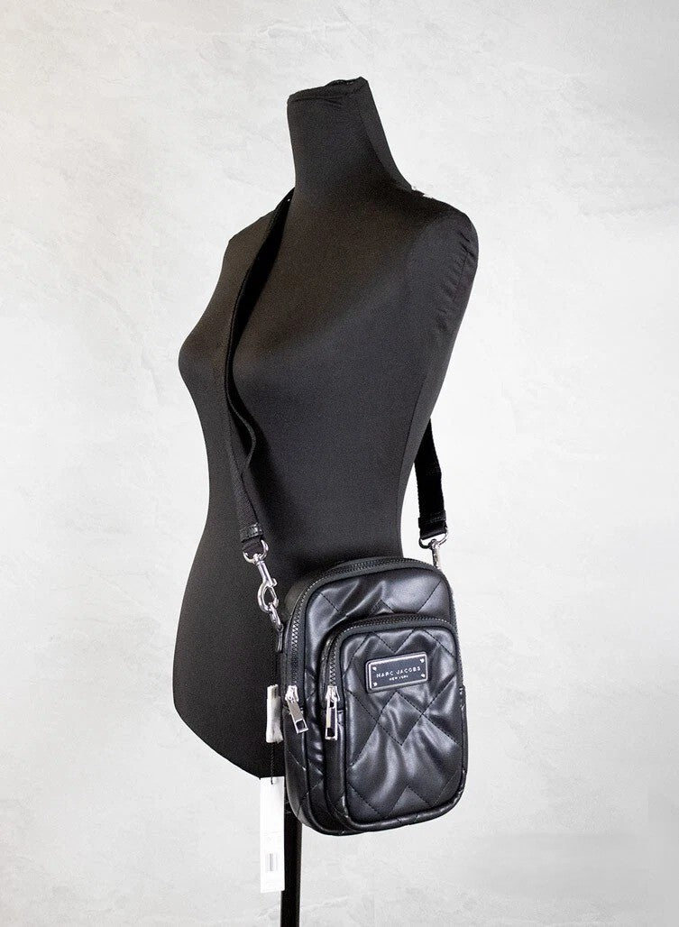 Marc Jacobs Pillow Leather Small 2-in-1 Shoulder & Crossbody Quilted Handbag - Black