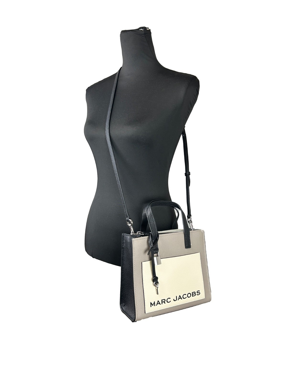 Marc Jacobs Grind Mini Leather Tote Crossbody Bag