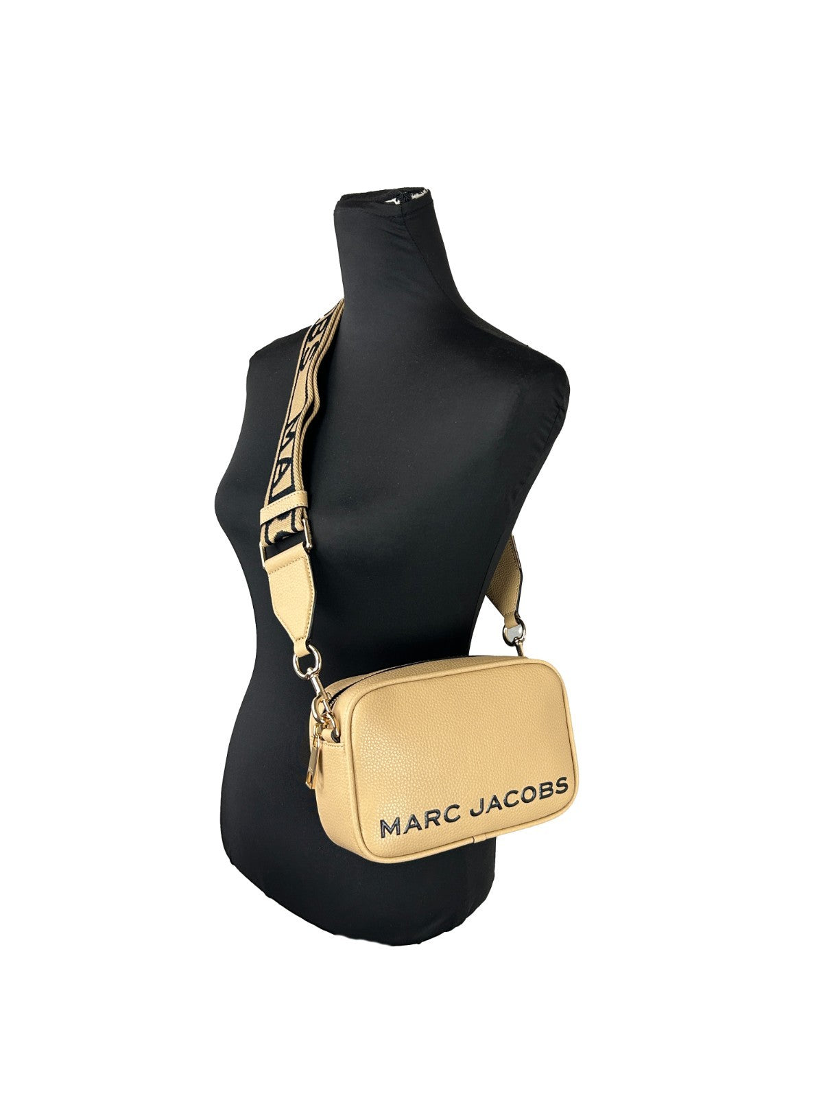 Marc Jacobs Flash Leather Crossbody Camera Handbag - Gold
