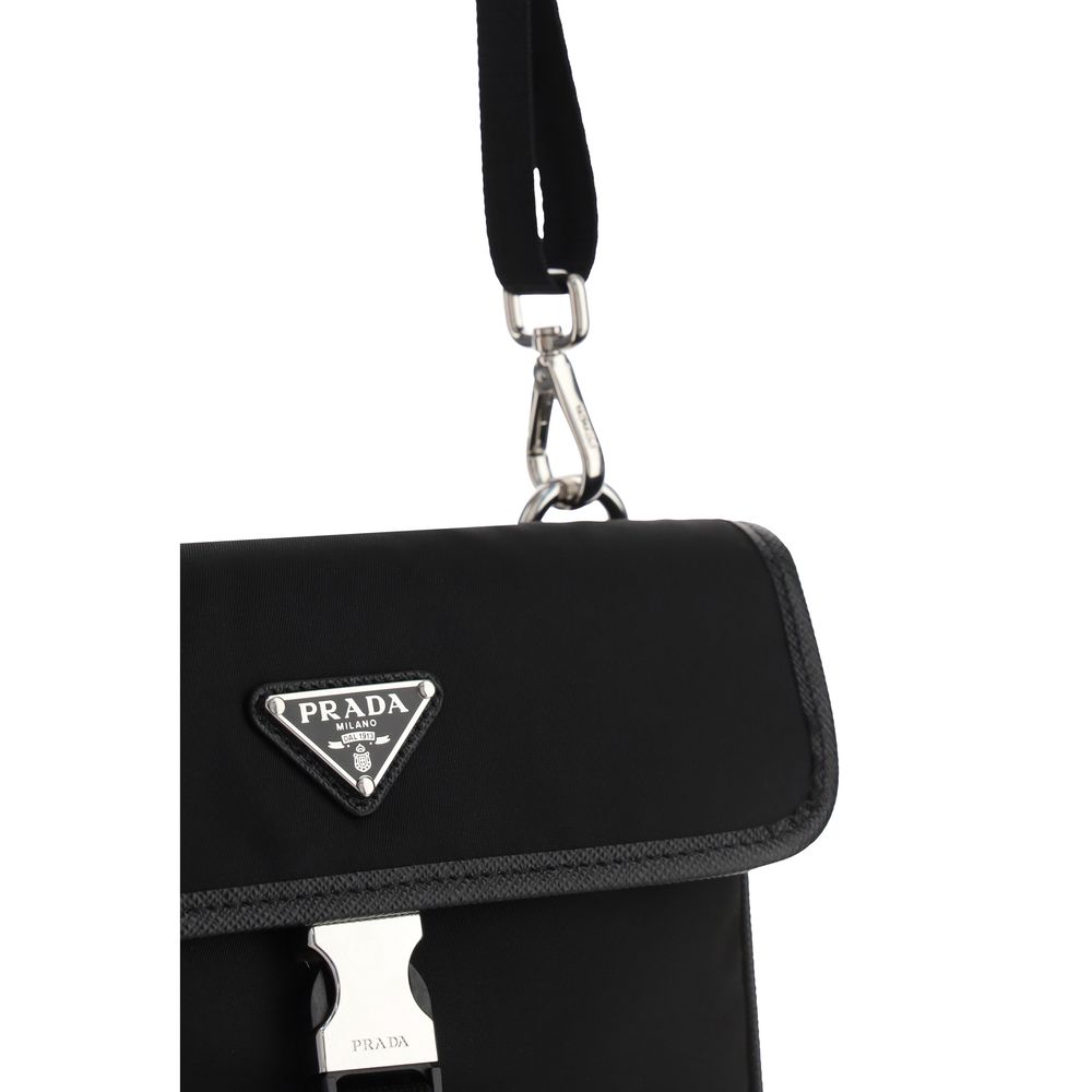 Prada Nylon Mobile Phone Case - Black Signature