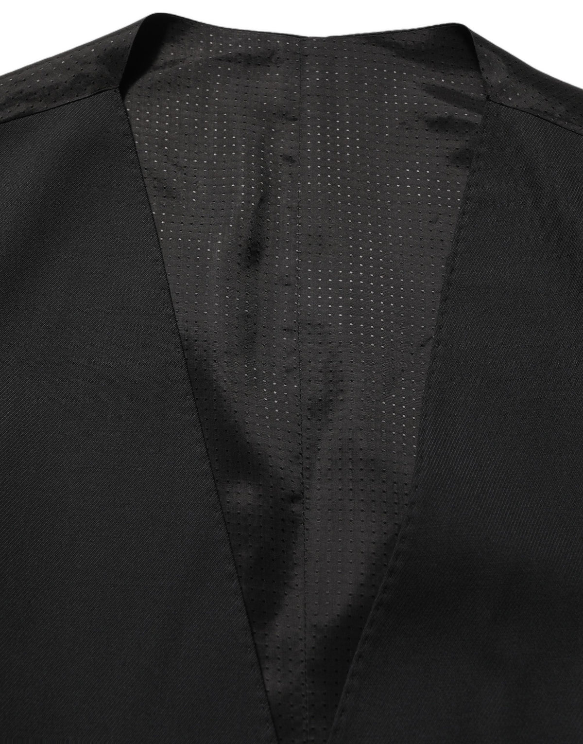 Dolce & Gabbana Men's Single Breasted Wool Vest - Black