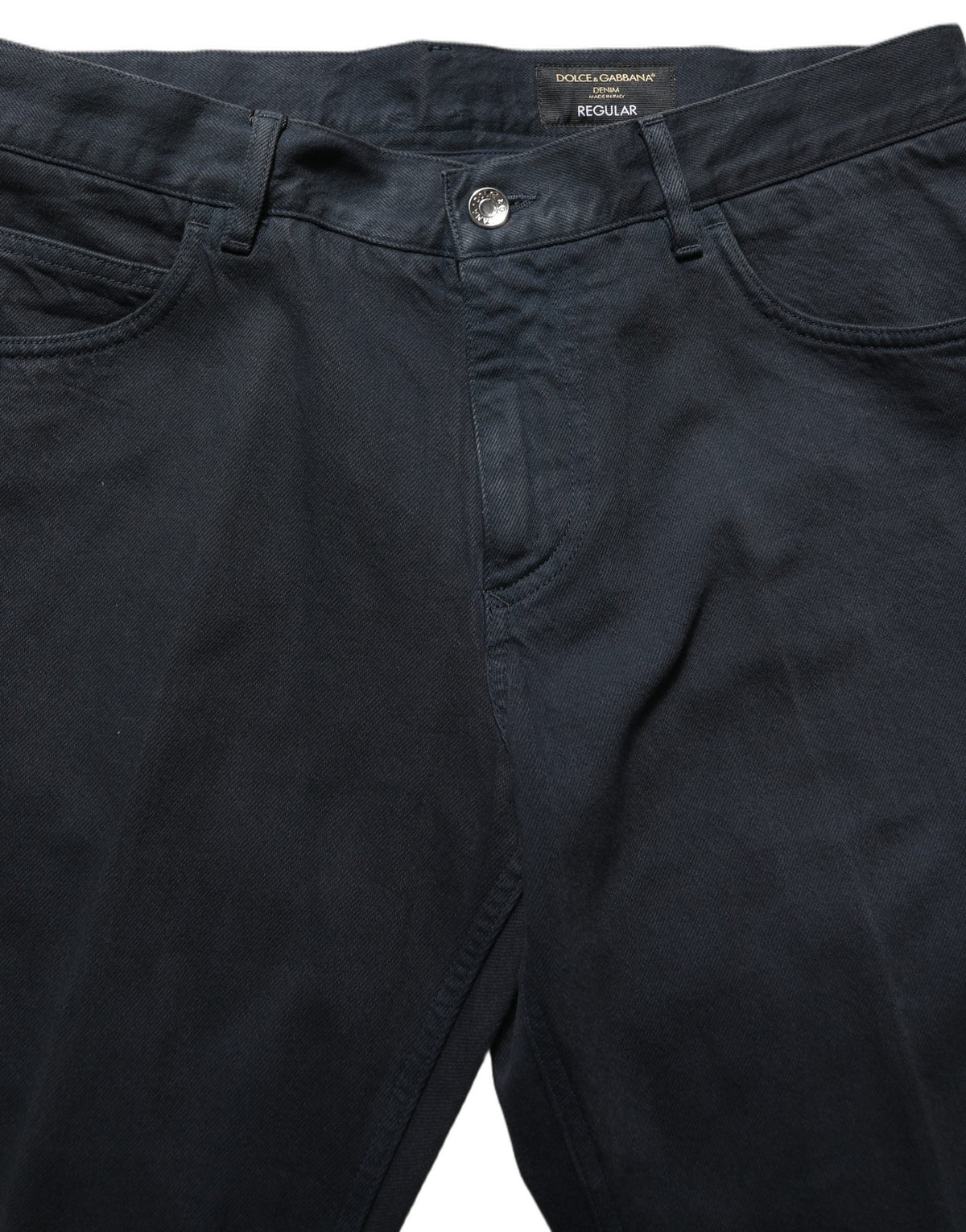 Dolce & Gabbana Men's Skinny Mid Rise Denim Cotton Jeans - Black