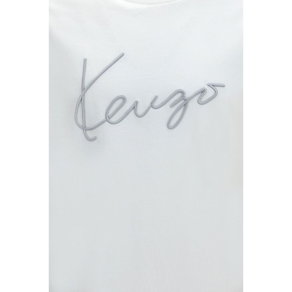Kenzo Men's Regular Fit Cotton T-Shirt - White Signature