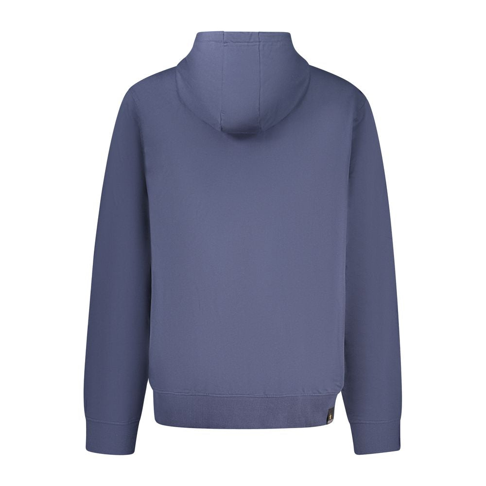 Accademia Militare Men's Cotton Hooded Sweatshirt Hoodie - Blue