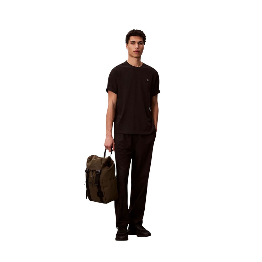 Activewear T-Shirt by Calvin Klein Sport for men in cotton polyester black features an contemporary design with , a length, and a contemporary .