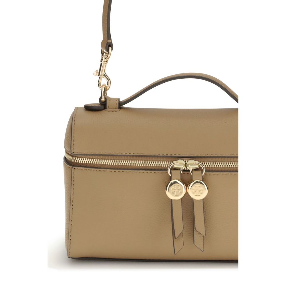 Tory Burch Romy Bos Taurus Calf Nappa Leather Mini Crossbody Handbag - Beige