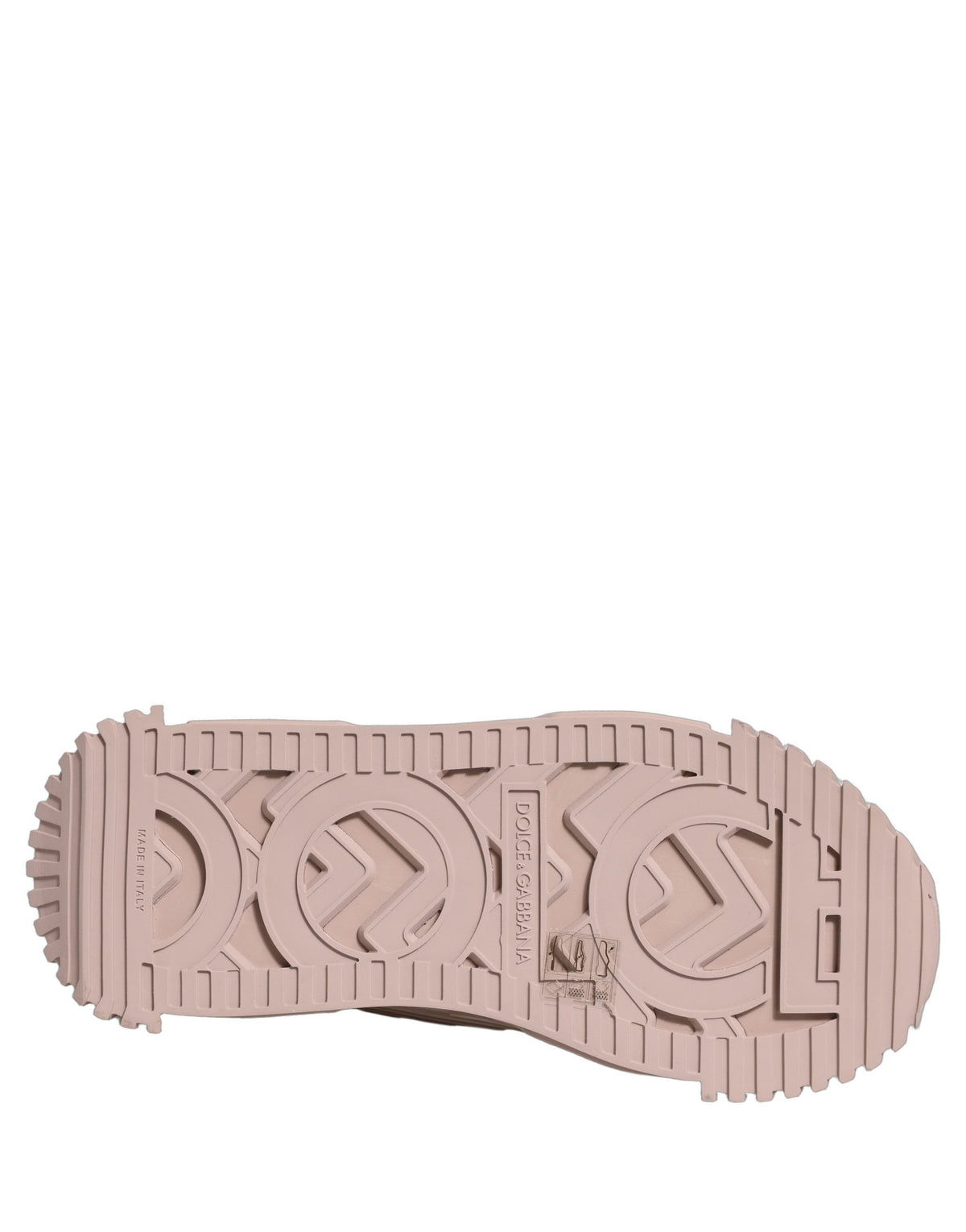 Dolce & Gabbana Women's Low Top PVC Polyurethane Goat Leather & Cotton Sneakers - Pink