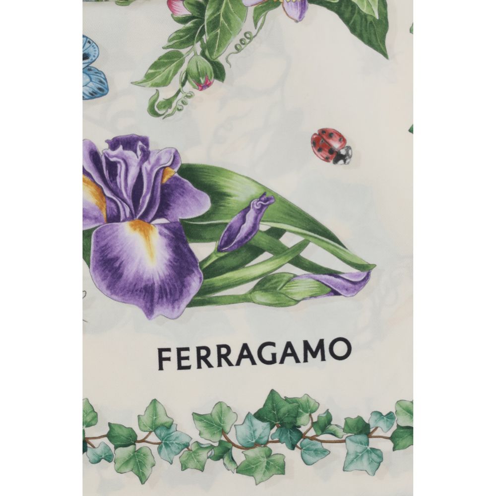 Ferragamo Ivy Silk Scarf - Multicolor Print