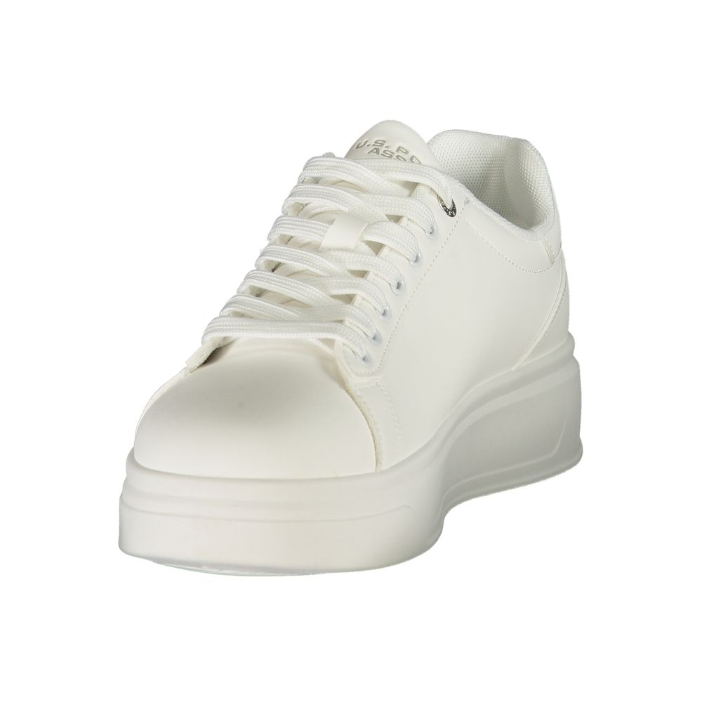 U.S. POLO ASSN. Men's Athletic Polyester Sneakers - White Print