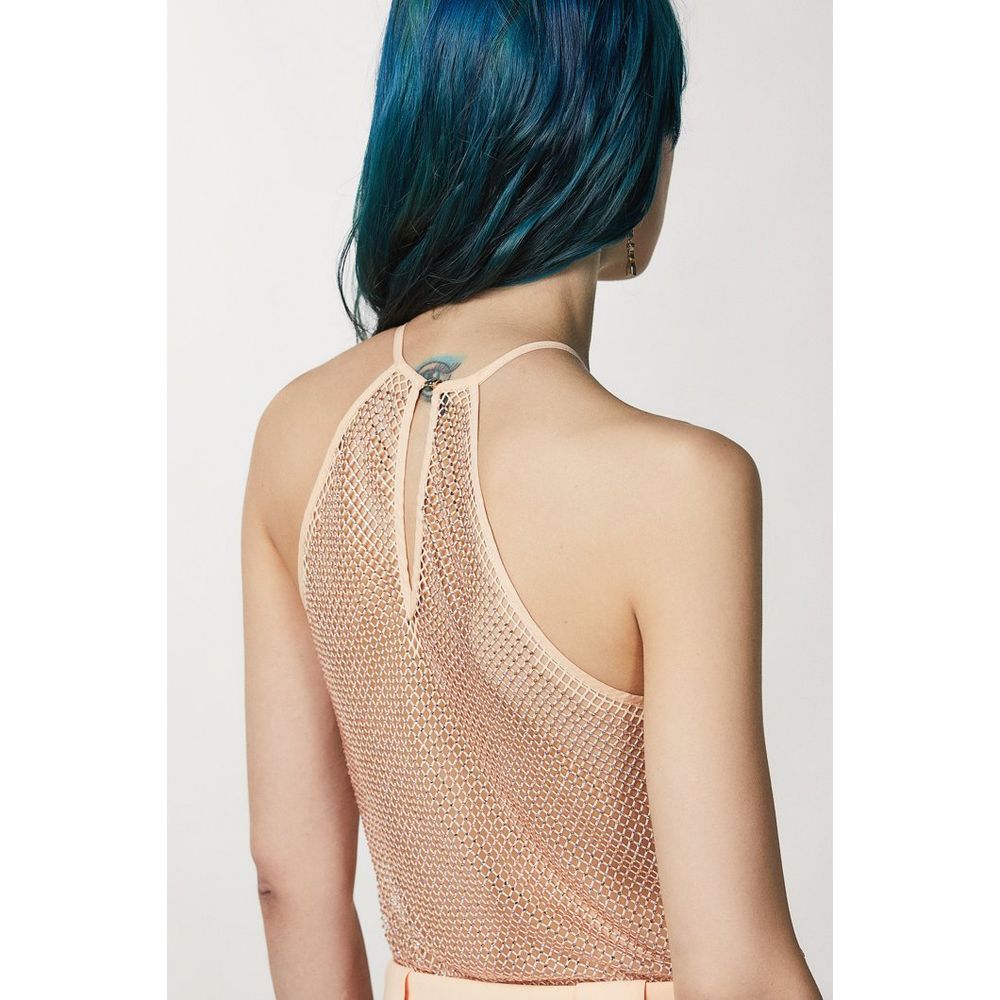 Patrizia Pepe Women's Stretch Polyester Tank Top - Pink