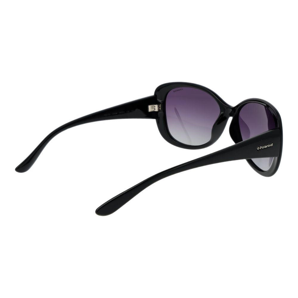 Polaroid Butterfly Polarized Gradient Dark Tint Polycarbonate Sunglasses - Black