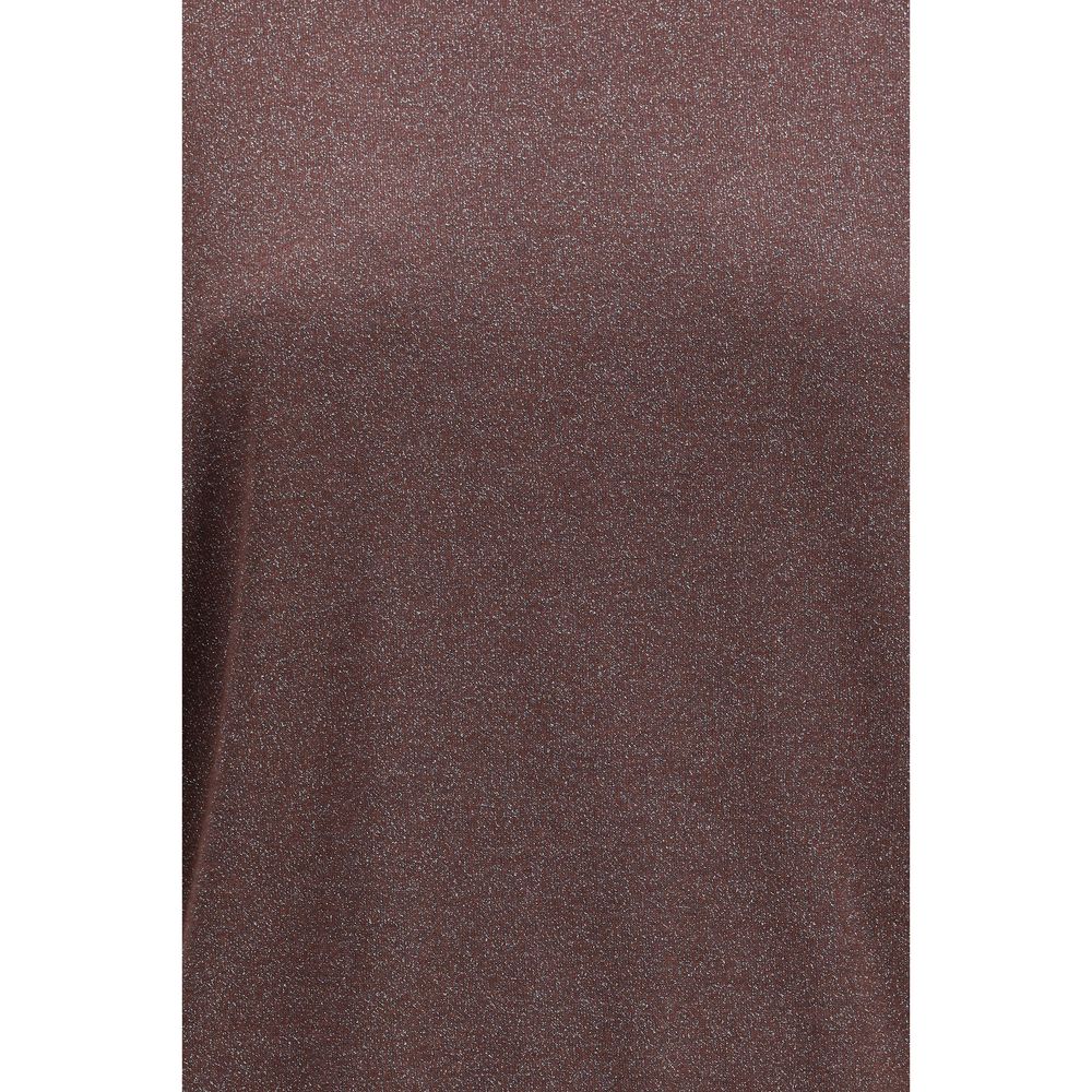 Sweatshirt by Brunello Cucinelli for women in cashmere polyamide & silk purple features an provocated silhouette, detailed with a provocated and a refined for a sophisticated aesthetic.