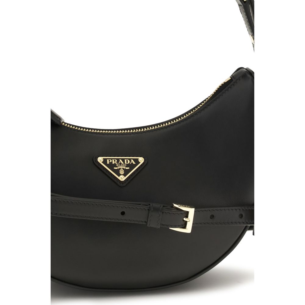 Prada Black Calf Leather Bos Taurus Backet Bag
