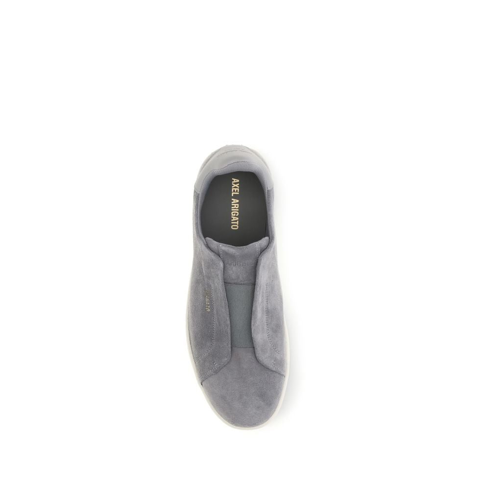 Axel Arigato Men's Low Top Slip On Bos Taurus Calf Suede Leather Sneakers - Gray Signature