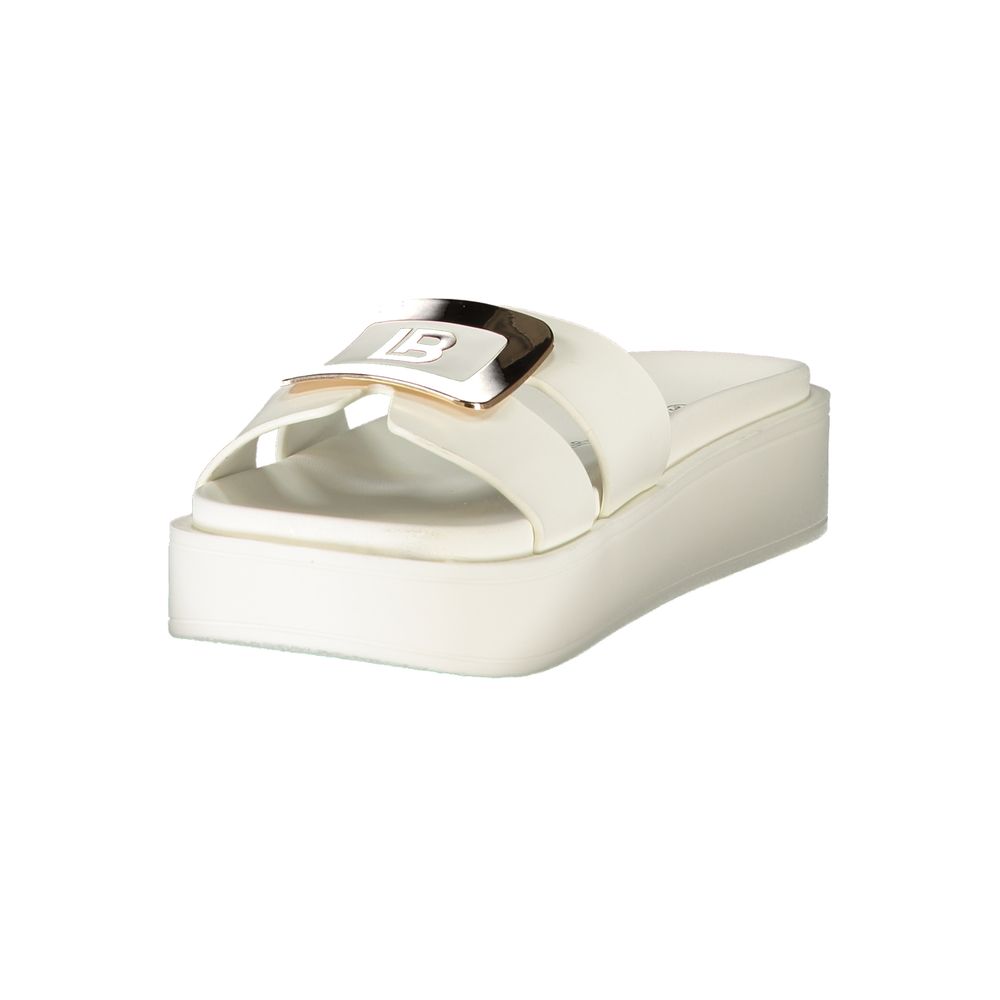 Laura Biagiotti Women's Polyurethane Slippers - White Signature