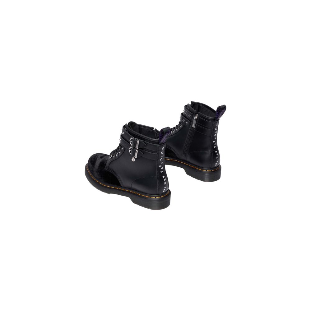 Dr. Martens Women's Leather & Velvet Lace-Up Strap Boots - Black Signature