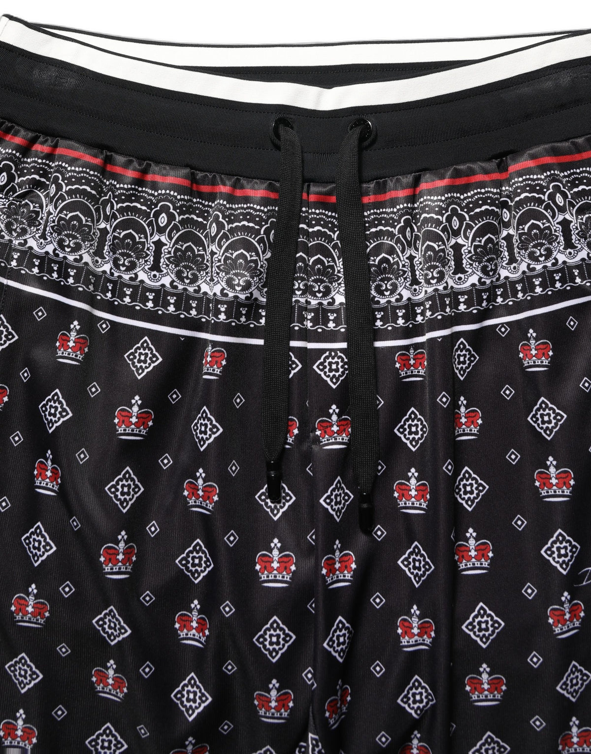 Dolce & Gabbana Men's Skinny Polyester Jogger Sweatpants - Black Signature