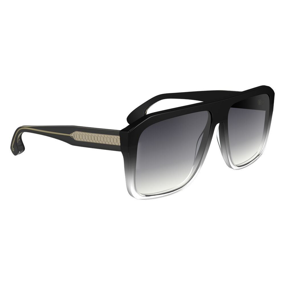 Victoria Beckham Browline Gradient Medium-Tint Plastic Sunglasses - Black