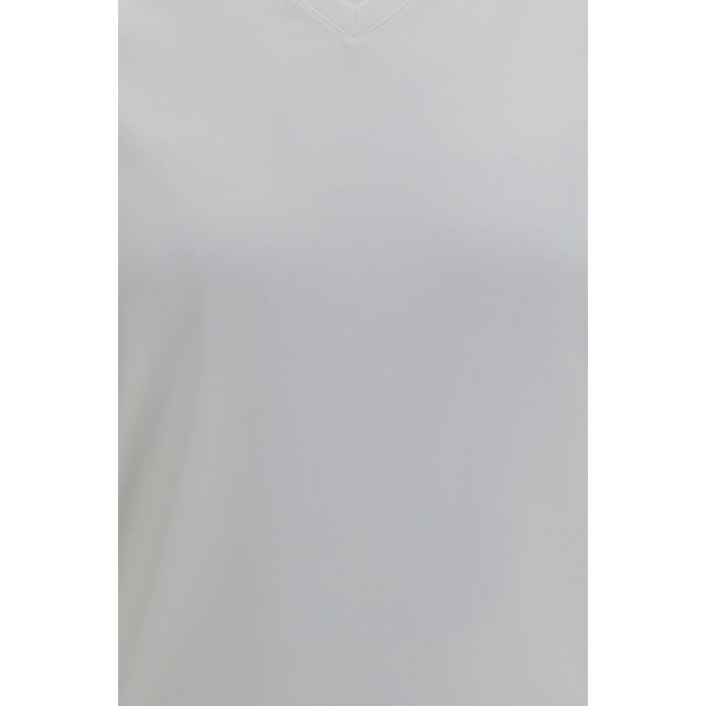 Gucci Men's Regular Fit Short-Sleeve V Neck Modal & Rayon T-Shirt - White
