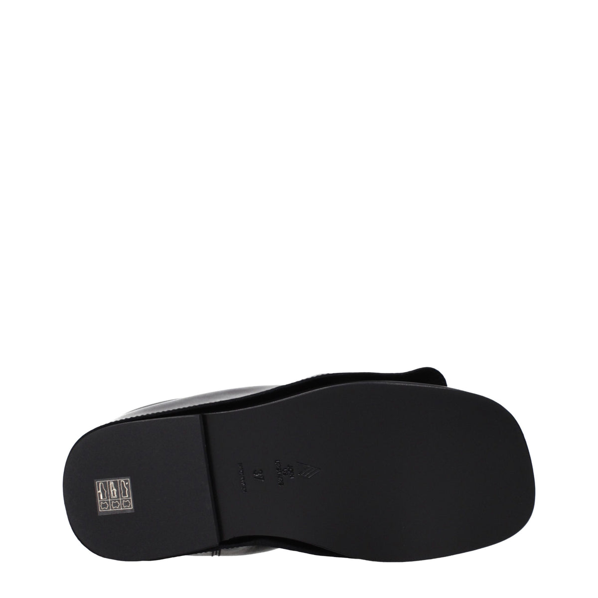 The Attico Women's Leather Clogs Slippers - Black
