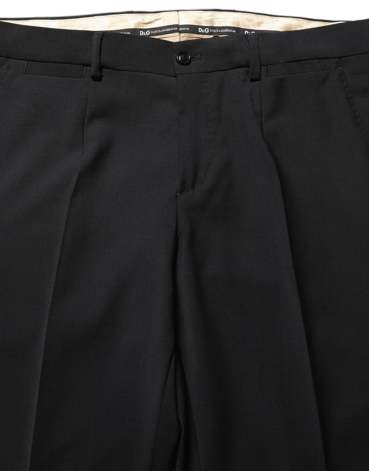 Dolce & Gabbana Men's Slim Polyester & Wool Pant Suit - Black