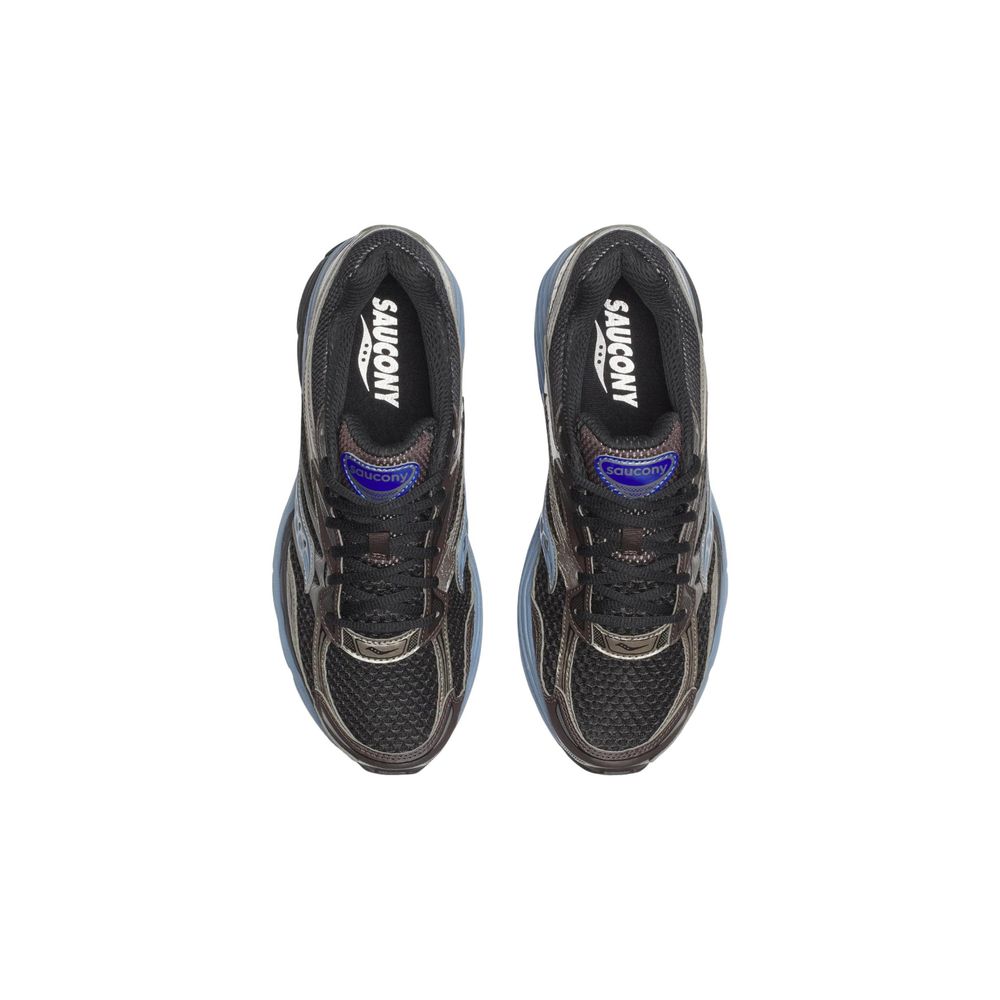 Saucony Men's Padded Athletic Casual Synthetic Textile & Mesh Sneakers - Black