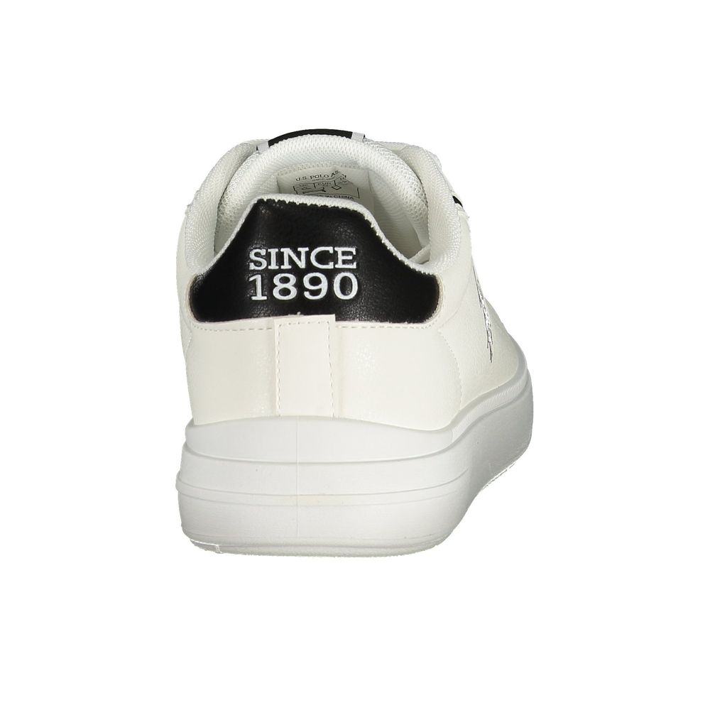 U.S. POLO ASSN. Men's Athletic Polyester & Polyurethane Sneakers - Black White